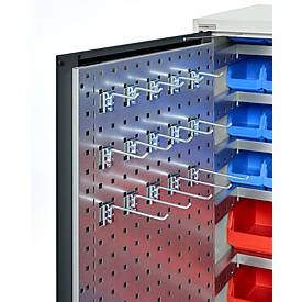 Schäfer Shop Genius Magazinschrank, mit Sichtlagerkästen SSI Schäfer Serie PROFI LF 110/211/221/321, B 1055 x T 520 x H 1950 mm, anthrazitgrau/lichtgrau