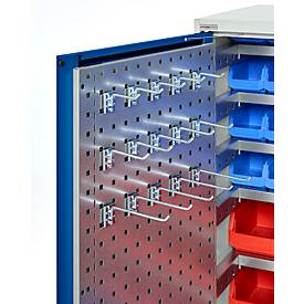 Schäfer Shop Genius Magazinschrank, mit Sichtlagerkästen SSI Schäfer Serie PROFI LF 110/211/221/321, B 1055 x T 520 x H 1950 mm, enzianblau/lichtgrau