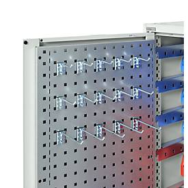 Schäfer Shop Genius Magazinschrank, mit Sichtlagerkästen SSI Schäfer Serie PROFI LF 110/211/221/321, B 1055 x T 520 x H 1950 mm, lichtgrau