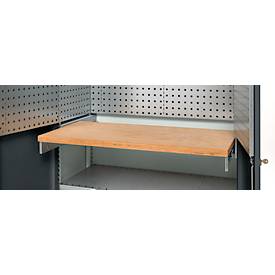 Schäfer Shop Genius Materialschrank FS, 5 OH, abschließbar, Lochrasterwände/3 Fachböden, bis 450 kg, B 1055 x T 520 x H 1950 mm, lichtgrau/anthrazitgrau
