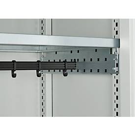 Schäfer Shop Genius Mehrzweckschrank FS, modular, abschließbar, mit Mittelwand, 4 Fachböden, B 1055 x T 520 x H 1950 mm, lichtgrau