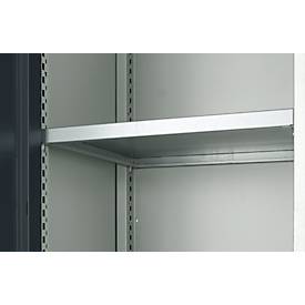 Schäfer Shop Genius Mehrzweckschrank FS, modular, indivuduell erweiterbar, Mittelwand, 4 Fachböden, bis 450 kg, B 1055 x T 520 x H 1950 mm, lichtgrau/anthrazitgrau