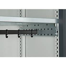 Schäfer Shop Genius Mehrzweckschrank FS, modular, indivuduell erweiterbar, Mittelwand, 4 Fachböden, bis 450 kg, B 1055 x T 520 x H 1950 mm, lichtgrau/anthrazitgrau