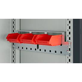 Schäfer Shop Genius Mehrzweckschrank FS, modular, indivuduell erweiterbar, Mittelwand, 4 Fachböden, bis 450 kg, B 1055 x T 520 x H 1950 mm, lichtgrau/anthrazitgrau