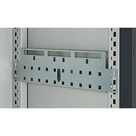 Schäfer Shop Genius Mehrzweckschrank FS, modular, indivuduell erweiterbar, Mittelwand, 4 Fachböden, bis 450 kg, B 1055 x T 520 x H 1950 mm, lichtgrau/anthrazitgrau
