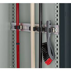 Schäfer Shop Genius Mehrzweckschrank FS, modular, indivuduell erweiterbar, Mittelwand, 4 Fachböden, bis 450 kg, B 1055 x T 520 x H 1950 mm, lichtgrau/anthrazitgrau