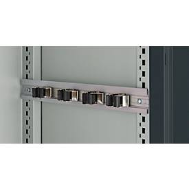 Schäfer Shop Genius Mehrzweckschrank FS, modular, indivuduell erweiterbar, Mittelwand, 4 Fachböden, bis 450 kg, B 1055 x T 520 x H 1950 mm, lichtgrau/anthrazitgrau