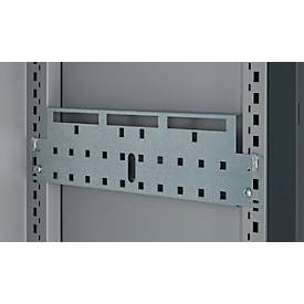 Schäfer Shop Genius Mehrzweckschrank FS, modular, indivuduell erweiterbar, Mittelwand, 4 Fachböden, bis 450 kg, B 1055 x T 520 x H 1950 mm, weißalu/anthrazitgrau