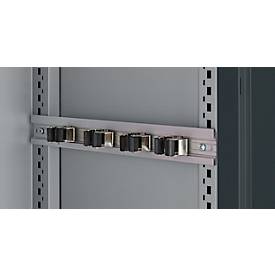 Schäfer Shop Genius Mehrzweckschrank FS, modular, indivuduell erweiterbar, Mittelwand, 4 Fachböden, bis 450 kg, B 1055 x T 520 x H 1950 mm, weißalu/anthrazitgrau