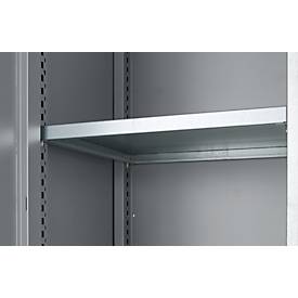 Schäfer Shop Genius Mehrzweckschrank FS, modular, indivuduell erweiterbar, Mittelwand, 4 Fachböden, bis 450 kg, B 1055 x T 520 x H 1950 mm, weißalu/weißalu