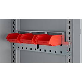 Schäfer Shop Genius Mehrzweckschrank FS, modular, indivuduell erweiterbar, Mittelwand, 4 Fachböden, bis 450 kg, B 1055 x T 520 x H 1950 mm, weißalu/weißalu