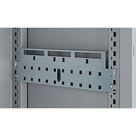 Schäfer Shop Genius Mehrzweckschrank FS, modular, indivuduell erweiterbar, Mittelwand, 4 Fachböden, bis 450 kg, B 1055 x T 520 x H 1950 mm, weißalu/weißalu
