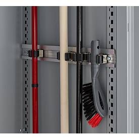 Schäfer Shop Genius Mehrzweckschrank FS, modular, indivuduell erweiterbar, Mittelwand, 4 Fachböden, bis 450 kg, B 1055 x T 520 x H 1950 mm, weißalu/weißalu