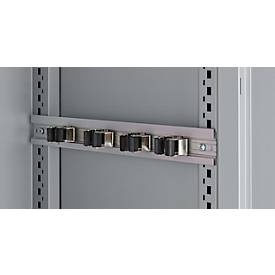 Schäfer Shop Genius Mehrzweckschrank FS, modular, indivuduell erweiterbar, Mittelwand, 4 Fachböden, bis 450 kg, B 1055 x T 520 x H 1950 mm, weißalu/weißalu