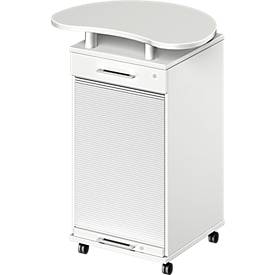 Schäfer Shop  Genius Multifunctionele wagen TETRIS WOOD, B 822 x D 580 x H 1118 mm, wit