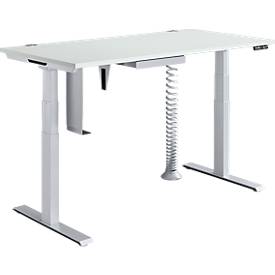 Schäfer Shop Genius Offre complète MODENA FLEX 5 pièces, bureau réglable en hauteur électriquement, support PC 