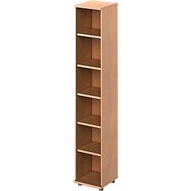 Schäfer Shop Genius open kast TETRIS WOOD, 6 OH, hoogte incl. glijders, B 400 mm, beuken afwerking
