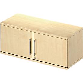 Schäfer Shop Genius Opzetvleugeldeurkast TETRIS WOOD, 1 ordnerhoogte, B 1000 x H 400 mm,  ahorndecor