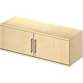 Schäfer Shop Genius Opzetvleugeldeurkast TETRIS WOOD, 1 ordnerhoogte, B 1200 x H 400 mm, ahorndecor