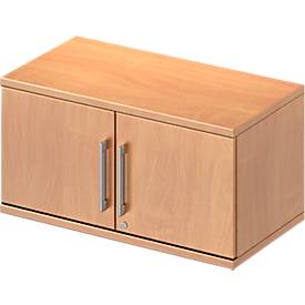 Schäfer Shop Genius Opzetvleugeldeurkast TETRIS WOOD, 1 ordnerhoogte, B 800 x H 400 mm, beukendecor