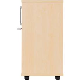 Schäfer Shop Genius Querrollladenschrank TETRIS WOOD, 2 OH, B 1200 mm, Höhe inkl. Gleiter, Ahorn-Dekor
