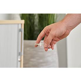 Schäfer Shop Genius Querrollladenschrank TETRIS WOOD, 2 OH, B 1200 mm, Höhe inkl. Gleiter, Buche-Dekor