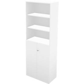 Schäfer Shop Genius Regal-Schrank-Kombination TETRIS WALL, 6 Ordnerhöhen, B 800 x T 440 x H 2250 mm, weiß