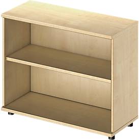 Schäfer Shop Genius Regal TETRIS WOOD, 2 OH, Höhe inkl. Gleiter, B 1000 mm, Ahorn-Dekor