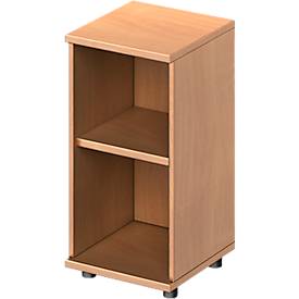 Schäfer Shop Genius Regal TETRIS WOOD, 2 OH, Höhe inkl. Gleiter, B 400 mm, Buche-Dekor