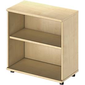 Schäfer Shop Genius Regal TETRIS WOOD, 2 OH, Höhe inkl. Gleiter, B 800 mm, Ahorn-Dekor