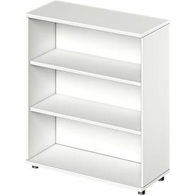 Schäfer Shop Genius Regal TETRIS WOOD, 3 OH, Höhe inkl. Gleiter, B 1000 mm, weiß