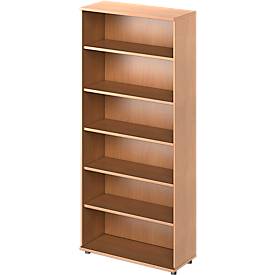 Schäfer Shop Genius Regal TETRIS WOOD, 6 OH, Höhe inkl. Gleiter, B 1000 mm, Buche-Dekor