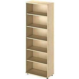 Schäfer Shop Genius Regal TETRIS WOOD, 6 OH, Höhe inkl. Gleiter, B 800 mm, Ahorn-Dekor