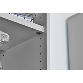 Schäfer Shop Genius Regal TETRIS WOOD, 6 OH, Höhe inkl. Gleiter, B 800 mm, weiß