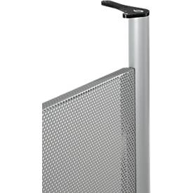 Schäfer Shop Genius Rückseitenblende, für Schreibtisch 90 Grad, H 466 mm, weißaluminium 