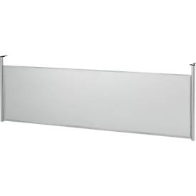 Schäfer Shop Genius Rückseitenblende, für Schreibtisch B 1600 mm, H 466 mm, weißaluminium