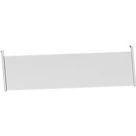 Schäfer Shop Genius Rückseitenblende, für Schreibtisch B 1800 mm, H 466 mm, weißaluminium