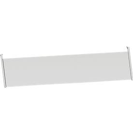 Schäfer Shop Genius Rückseitenblende, für Schreibtisch B 2000 mm, H 466 mm, weißaluminium