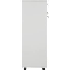 Schäfer Shop Genius Schiebetürenschrank TETRIS WOOD, 3 OH, B 1200 mm, Höhe inkl. Gleiter, lichtgrau