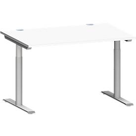 Schäfer Shop Genius Schreibtisch MODENA FLEX, 1200 x 800 mm, weiß