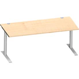 Schäfer Shop Genius Schreibtisch MODENA FLEX, 1800 x 800 mm, Ahorn