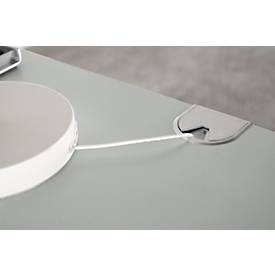 Schäfer Shop Genius Schreibtisch MODENA FLEX, elektrisch höhenverstellbar, Rechteck, T-Fuß, B 1800 x T 800 mm, Buche/anthrazit