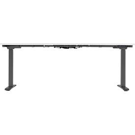 Schäfer Shop Genius Schreibtisch MODENA FLEX, elektrisch höhenverstellbar, Rechteck, T-Fuß, B 1800 x T 800 mm, weiß/anthrazit