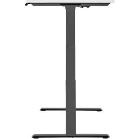 Schäfer Shop Genius Schreibtisch MODENA FLEX, elektrisch höhenverstellbar, Rechteck, T-Fuß, B 1800 x T 800 mm, weiß/anthrazit