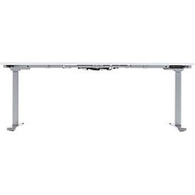 Schäfer Shop Genius Schreibtisch MODENA FLEX, elektrisch höhenverstellbar, Rechteck, T-Fuß, B 1800 x T 800 x H 645-1290 mm, weiß/weißalu