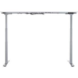 Schäfer Shop Genius Schreibtisch MODENA FLEX, elektrisch höhenverstellbar, Rechteck, T-Fuß, B 1800 x T 800 x H 645-1290 mm, weiß/weißalu