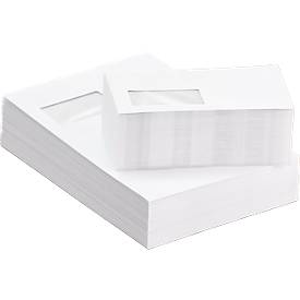 Schäfer Shop Genius Sparpaket Versandtaschen DIN C4, 250 Stück + Briefumschläge, DIN lang, 250 Stück, mit Fenster