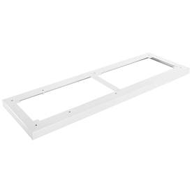 Schäfer Shop Genius Stahlsockel TETRIS WOOD, für Regale/Schränke B 1200 mm, weiß