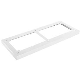 Schäfer Shop Genius Stahlsockel TETRIS WOOD, für Regale/Schränke B 800 mm, weiß