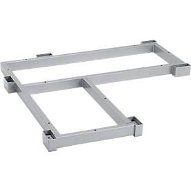 Schäfer Shop Genius Stahlsockel TETRIS WOOD, Zurückgesetzt, für Eckschrank B 800 mm